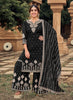 Black Georgette Indian women's salwar kameez with dupatta ready to wear