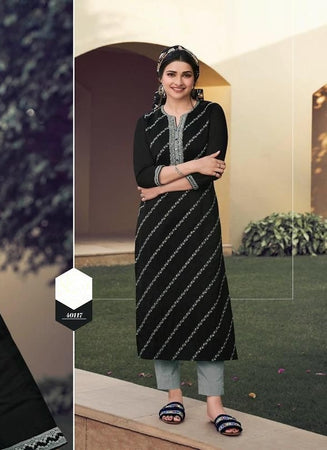 Black Georgette Indian Ethnic kurti with dupata