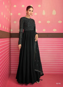 Black Georgette Indian women's salwar kameez with dupatta ready to wear