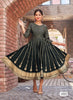 Black Georgette Indian Ethnic kurti with dupata