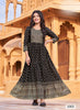 Black Georgette Indian Ethnic kurti with dupata