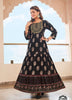 Black Georgette Indian Ethnic kurti with dupata