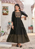 Black Georgette Indian Ethnic kurti with dupata