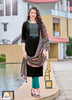 Black Georgette Indian women's salwar kameez with dupatta ready to wear
