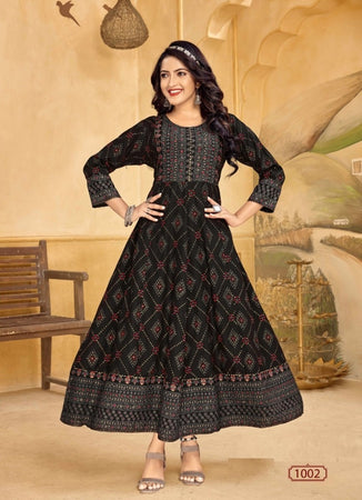 Black Georgette Indian Ethnic kurti with dupata