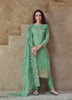 Aqua Georgette Indian women's salwar kameez with dupatta ready to wear
