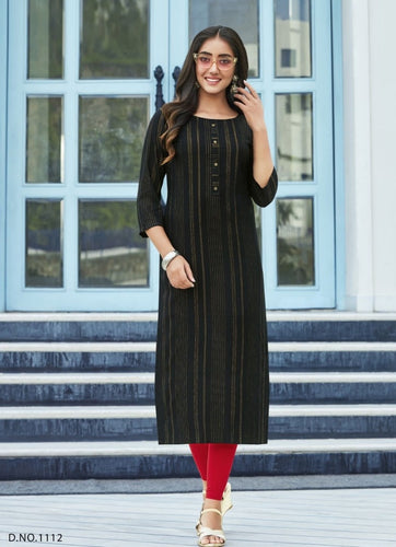 Black Georgette Indian Ethnic kurti with dupata