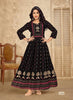 Black Georgette Indian Ethnic kurti with dupata