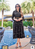 Black Georgette Indian Ethnic kurti with dupata