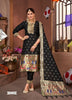 Black Georgette Indian women's salwar kameez with dupatta ready to wear