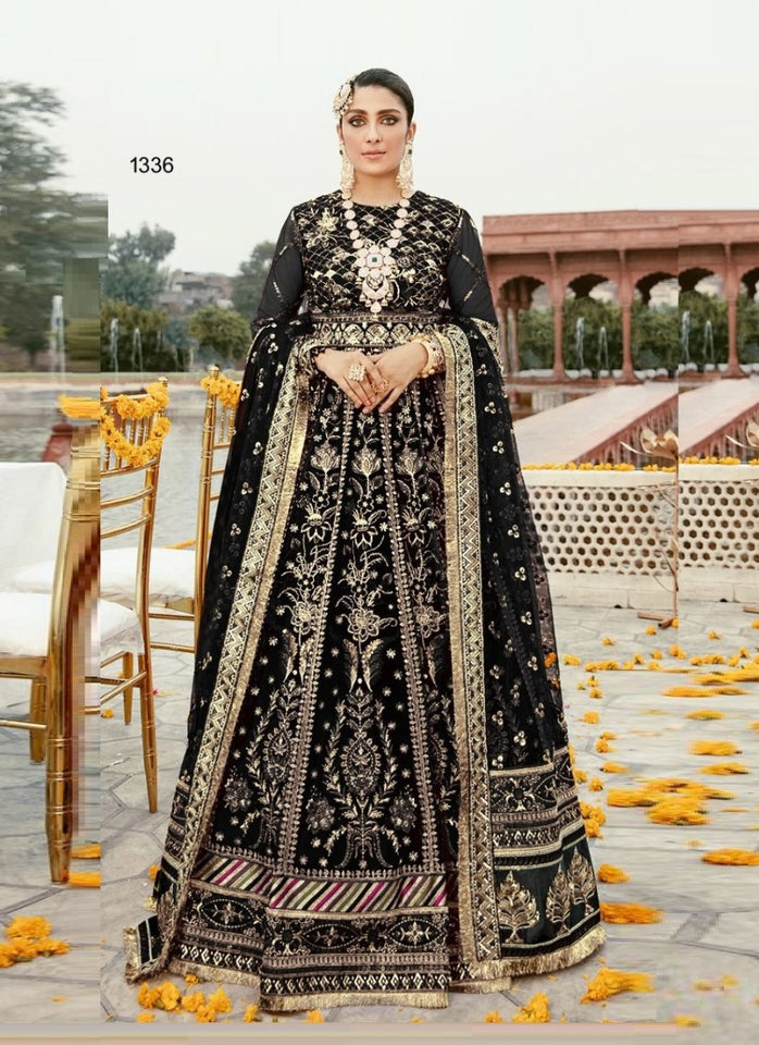 Black Georgette Indian women's salwar kameez with dupatta ready to wear