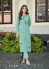 Aqua Georgette Indian Ethnic kurti with dupata