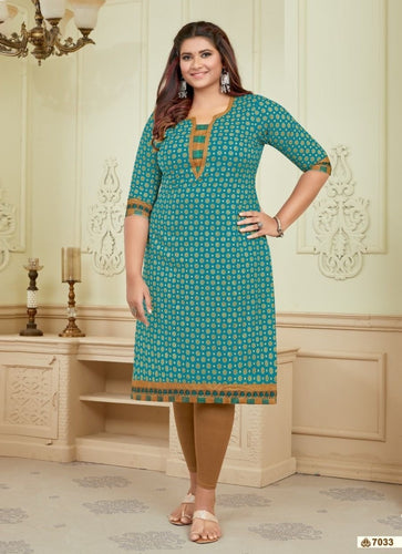 Aqua Georgette Indian Ethnic kurti with dupata