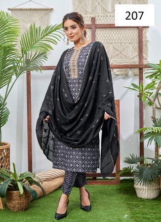 Black Georgette Indian women's salwar kameez with dupatta ready to wear