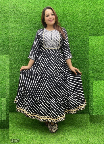 Black Georgette Indian Ethnic kurti with dupata