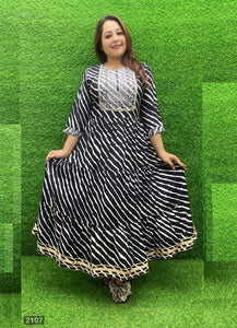 Black Georgette Indian Ethnic kurti with dupata