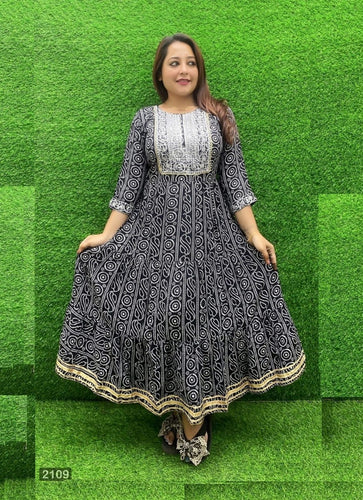 Black Georgette Indian Ethnic kurti with dupata