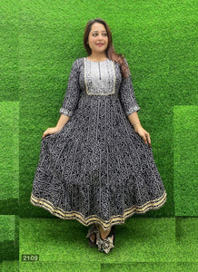 Black Georgette Indian Ethnic kurti with dupata
