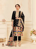 Black Georgette Indian women's salwar kameez with dupatta ready to wear
