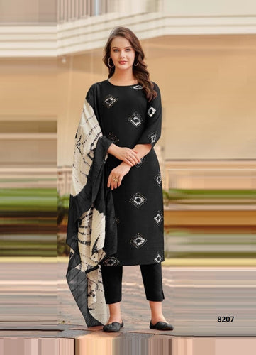 Black Georgette Indian women's salwar kameez with dupatta ready to wear