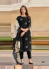 Black Georgette Indian women's salwar kameez with dupatta ready to wear