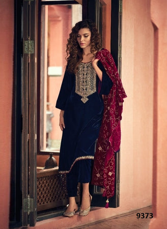 Black Georgette Indian women's salwar kameez with dupatta ready to wear