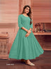 Aqua Georgette Indian Ethnic kurti with dupata