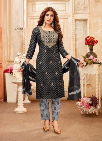 Black Georgette Indian women's salwar kameez with dupatta ready to wear