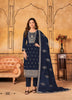 Black Georgette Indian women's salwar kameez with dupatta ready to wear