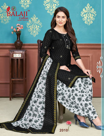 Black Cotton with Inner Indian women's salwar kameez with dupatta ready to wear