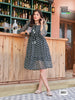 Black Georgette Digital Print Indian ethnic kurti with dupata