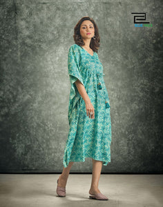 Aqua Rayon Indian Ethnic kurti with dupata