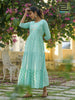 Aqua Heavy Cotton Cambric with Embroidery Work Touch Indian Ethnic kurti with dupata