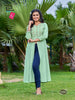 Aqua Rayon (Liva Certified) Center Cut with Embroidery Indian Ethnic kurti with dupata