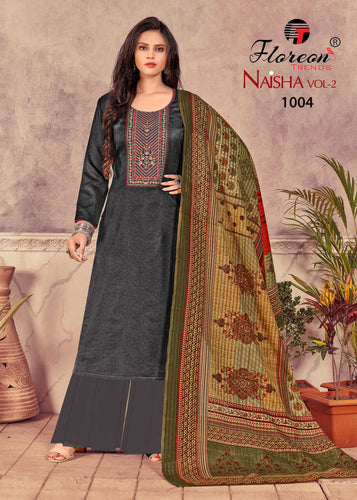Black Cotton Negative Indian women's salwar kameez with dupatta ready to wear