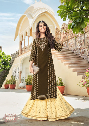 Bagni Heavy Rayon Indian ethnic kurta with dupata
