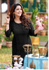 Black Finest Quality Rayon Chican Indian Ethnic kurti with dupata