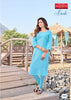 Aqua Finest Quality Rayon Chikan Indian Ethnic kurti with dupata