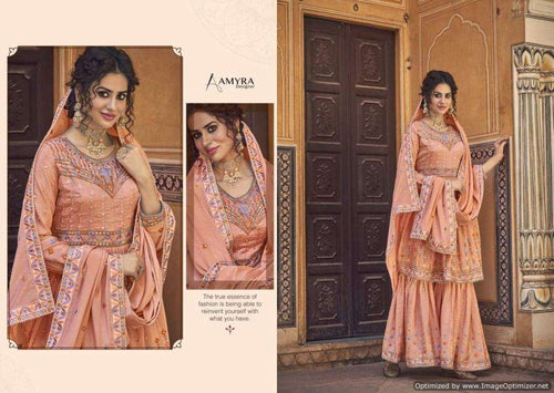 Multi Color Silk Indian women's salwar kameez with dupatta ready to wear
