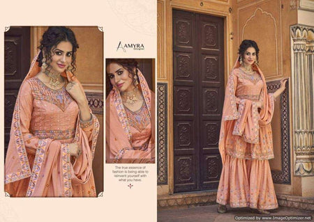 Multi Color Silk Indian women's salwar kameez with dupatta ready to wear