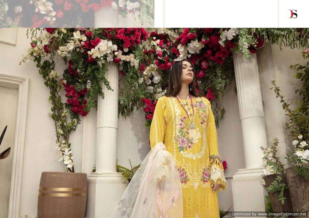 Yellow Cotton Indian women's salwar kameez with dupatta ready to wear