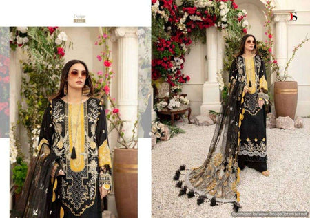 Black Cotton Indian women's salwar kameez with dupatta ready to wear