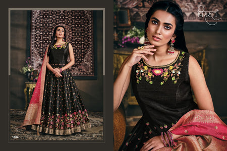 Black Fancy Indian women's salwar kameez with dupatta ready to wear