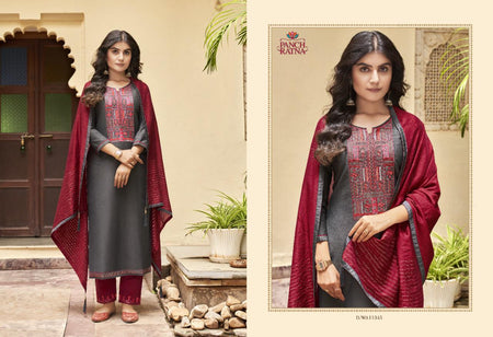 Multi Color Heavy Parampara Silk Indian women's salwar kameez with dupatta ready to wear