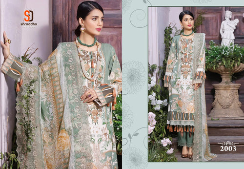 Multi Color Lawn Cotton Indian women's salwar kameez with dupatta ready to wear