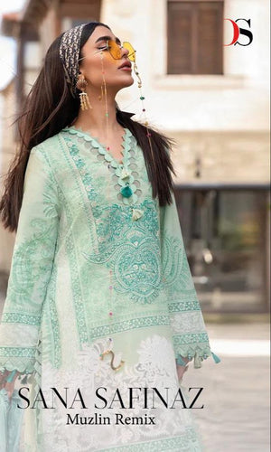 Multi Color Pure Cotton Indian women's salwar kameez with dupatta ready to wear