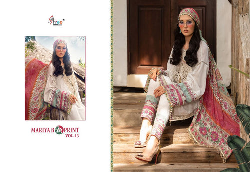 White Pure Cotton Indian women's salwar kameez with dupatta ready to wear