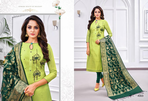 Lime Modal Silk Indian women's salwar kameez with dupatta ready to wear