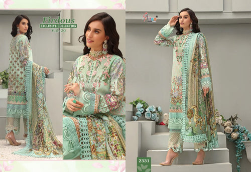 Multi Color Pure Jam Cotton Indian women's salwar kameez with dupatta ready to wear