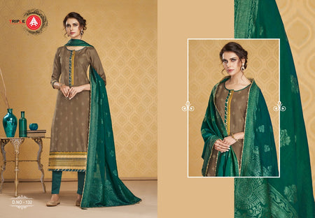 Multi Color Jam Silk Indian women's salwar kameez with dupatta ready to wear